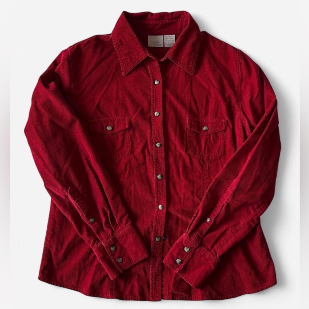 Fiorlini International Velvet Burgundy Women Shirt.
